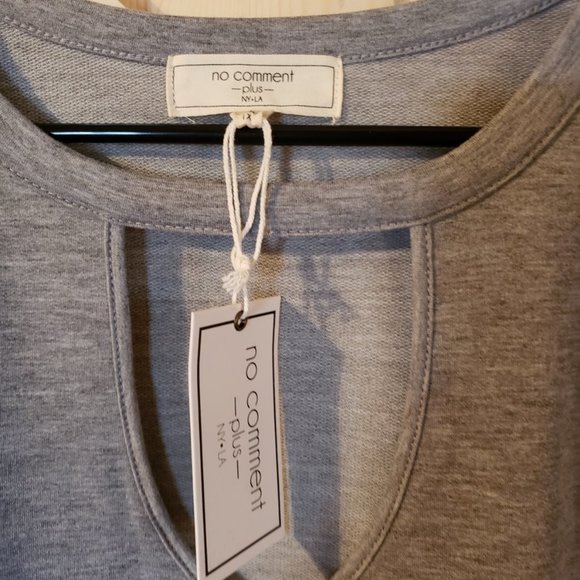 No Comment Plus flare fitted top (1X) - Picture 4 of 6
